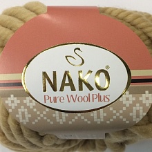Пряжа для ручного вязания "PURE WOOL PLUS" 100% Шерсть 100г/30м (1670, бежевый)