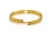Кольцо соединительное двойное, 12мм, 50шт/упак, Астра (яркое золото)