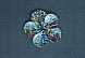 Пайетки Ракушка малые гологр (25гр) (9, серебро)