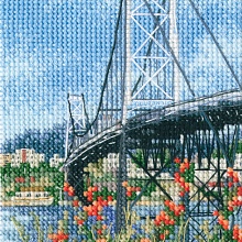 Набор для вышивания РТО "Висячий мост Эрсилью Луш" 9x13,5 см