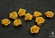 Цветы пришивные 1,9 см (уп=5шт) (645, желтый)