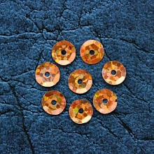 Пайетки голограмма цветная (15-16г)  (9, оранжевый)