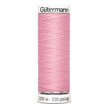 Нить Sew-All 100/200 м для всех материалов, 100% полиэстер Gutermann (43, бледно-розов...