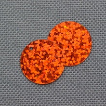 Пайетки голограмма 2 см (15-16гр)  (5, оранжевый)