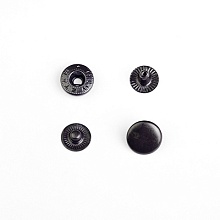Кнопка из 4 частей "Альфа" 12,5 мм  (10шт) (1, черный (оксид))