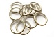 Кольцо тихое металлическое для карнизов d40мм (уп=10шт)  (золото)