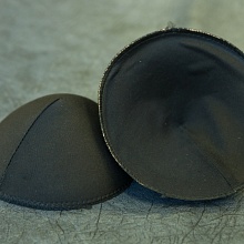 Чашечки круглые (1 пара)  (L, черный)