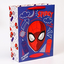 Пакет подарочный "Поздравляю!", Человек-паук, 31х40х11,5 см
