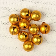 Бубенчики d-1,4 см золото (уп=10шт)