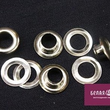 Люверсы с кольцом 6мм (уп=10шт) (2, серебро)