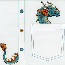 В-252 Благородный дракон 7*8 см. Набор для вышивания