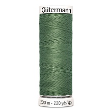 Нить Sew-All 100/200 м для всех материалов, 100% полиэстер Gutermann (296, гр.зеленый)