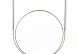 Спицы Addi, круговые, супергладкие, никель, №6, 60 см.   