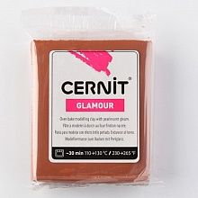 Пластика Cernit Glamour перламутровый 56-62гр (800, коричневый)