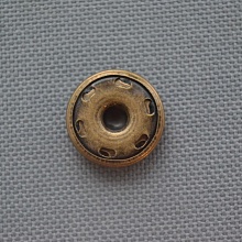 Кнопка пришивная 18мм из 2-х частей (2шт) (1, золото)