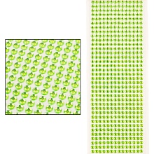 Стразы самоклеющиеся 6мм (504 шт) (св.зеленый)