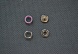 Кнопка из 4 частей кольцо 7,5мм (10шт)  (розовый)