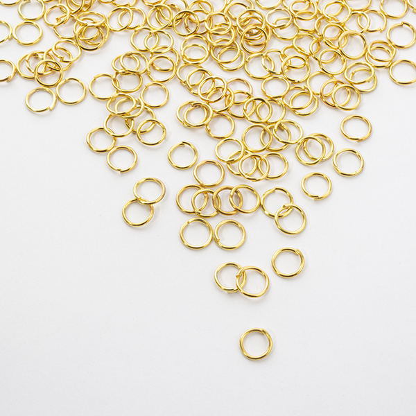 Кольцо соединительное 6 мм (уп.50шт) (золото)