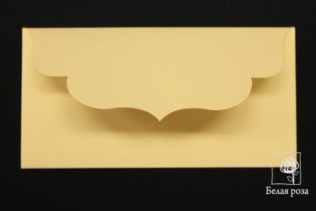 Основа для подарочного конверта №3 комлпект 3шт (002, кремовый матовый)