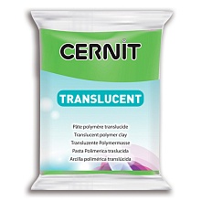 Пластика Cernit Translucent прозрачный 56гр (605, зеленый лимон)