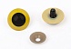Глазки круглые винтовые с заглушками 30мм  (уп 2шт) (желтый)