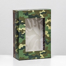 Коробка складная «Камуфляж», 21× 15 × 7 см 