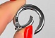 Кольцо-карабин метал 24 мм (уп 5 шт) серебристый