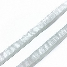 Лента-рюш 661/14 отделочная эластичная 14 мм (белый)