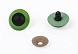 Глазки круглые винтовые с заглушками 30мм  (уп 2шт) (зеленый)