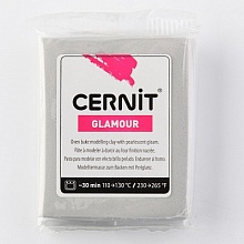 Пластика Cernit Glamour перламутровый 56-62гр (080, серебро)