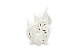 Керамическая фигурка Семья Сов с LED подсветкой, белая матовая 18,3см