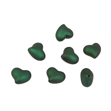 Бусина Сердце 30х30мм (т.зеленый)