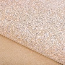 Бумага упаковочная крафтовая «Нежное кружево», 50×70 см