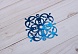 Пайетки Снежинка фигурная большая (уп=25гр) (19, синий)
